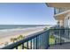 Balcony boasting panoramic ocean and beach views at 4621 S Atlantic Ave # 7306, Port Orange, FL 32127