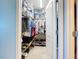 Large walk-in closet with ample shelving and hanging space at 5300 S Atlantic Ave # 17-506, New Smyrna Beach, FL 32169