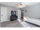 Bright bedroom with a twin bed and built-in dresser at 535 Valley Stream Dr, Geneva, FL 32732