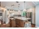 Eat-in kitchen with an island and updated cabinetry at 535 Valley Stream Dr, Geneva, FL 32732