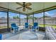 Spacious screened porch, perfect for relaxing and entertaining at 1331 Umbrella Tree Dr, Edgewater, FL 32132