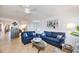 Spacious living room with comfortable sofas and coastal decor at 3311 S Atlantic Ave # 802, Daytona Beach, FL 32118