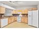 L-shaped kitchen with ample counter space and white appliances at 3313 Celena Cir, St Cloud, FL 34769