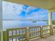 Spacious balcony with water and bridge view at 3606 S Peninsula Dr # 404, Port Orange, FL 32127