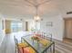 Dining room with glass table and bay view at 3606 S Peninsula Dr # 404, Port Orange, FL 32127