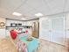 Well-equipped kitchen with white cabinets and an island at 3606 S Peninsula Dr # 404, Port Orange, FL 32127
