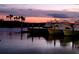 Boats docked at a marina at sunset at 40 Sandra Cir, New Smyrna Beach, FL 32168