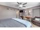 Spacious bedroom with a king-size bed and ensuite bathroom at 4151 S Atlantic Ave # 112, New Smyrna Beach, FL 32169
