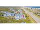 Aerial view showing home's location near the beach at 4278 Sun Village Ct # 27D, New Smyrna Beach, FL 32169