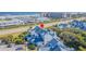 Aerial view of beach condo community; property is near the beach at 4278 Sun Village Ct # 27D, New Smyrna Beach, FL 32169