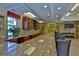 Large kitchen island with granite countertop at 5300 S Atlantic Ave # 13307, New Smyrna Beach, FL 32169