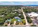 Aerial view showing home's location near the beach and other amenities at 886 Matthews Ave, New Smyrna Beach, FL 32169