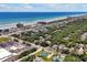 Aerial view of community near the beach, showing location of house at 886 Matthews Ave, New Smyrna Beach, FL 32169