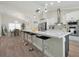 Modern kitchen with white cabinets, quartz countertops, and island at 886 Matthews Ave, New Smyrna Beach, FL 32169