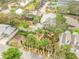 Aerial view showcasing the property and lush landscaping at 216 Florida Ave, New Smyrna Beach, FL 32169