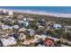 Aerial view of the house and neighborhood, close to beach at 216 Ocean Dr, New Smyrna Beach, FL 32169