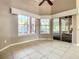 Breakfast room with pool access and lots of natural light at 216 Ocean Dr, New Smyrna Beach, FL 32169