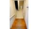 Wooden stairs leading down to a basement at 4255 S Atlantic Ave, Port Orange, FL 32127