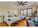 Guest bedroom with two twin beds and water views at 4946 Halifax Dr, Port Orange, FL 32127