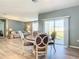 Bright dining area with a view of the backyard at 815 Sky Haven Way, New Smyrna Beach, FL 32168