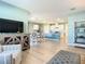 Spacious living room with an open floor plan at 815 Sky Haven Way, New Smyrna Beach, FL 32168