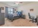 Spacious bedroom with a double bed and a desk at 1911 Hollybrooke Rd, Edgewater, FL 32141