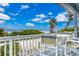 Enjoy ocean views from this deck at 6368 S Atlantic Ave, New Smyrna Beach, FL 32169