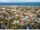 Aerial view of beach town home and neighborhood at 415 Braddock Ave, Daytona Beach, FL 32118