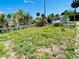 Large, unkempt grassy front yard with a white picket fence at 415 Braddock Ave, Daytona Beach, FL 32118