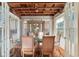 Dining room with hardwood floors and built-in hutch at 415 Braddock Ave, Daytona Beach, FL 32118