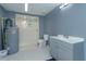 Clean bathroom includes shower, toilet, and vanity at 14650 Liberty St, Orlando, FL 32826
