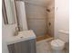 Modern bathroom with walk-in shower and tile flooring at 2627 Ambergate Rd, Winter Park, FL 32792