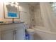 Bathroom with granite vanity and bathtub at 2627 Ambergate Rd, Winter Park, FL 32792