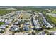 Wide aerial view of neighborhood with pond at 1554 Fairview Cir, Kissimmee, FL 34747