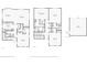 Two-story home floor plan showcasing bedrooms, bathrooms, and a detached garage at 1554 Fairview Cir, Kissimmee, FL 34747