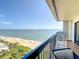 Balcony with ocean and beach views at 1513 Ocean Shore Blvd # 9E, Ormond Beach, FL 32176