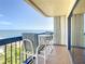 Spacious balcony overlooking the ocean at 1513 Ocean Shore Blvd # 9E, Ormond Beach, FL 32176