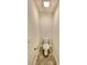 Small powder room with toilet and pedestal sink at 1278 Tagliamento Ln, Haines City, FL 33844
