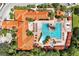 Overhead view of resort-style pool and surrounding areas at 1375 Tuscana Ln # 1308, Davenport, FL 33896