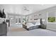Spacious main bedroom with large bed, TV, and ample closet space at 1317 Spring Lake Ter, Ocoee, FL 34761