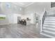 Open concept kitchen with high ceilings and an island at 1317 Spring Lake Ter, Ocoee, FL 34761