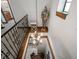 Unique upper hallway with decorative knight statue and chandelier at 13857 Marine Dr, Orlando, FL 32832