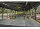 Community pavilion with picnic tables and ceiling fans at 13857 Marine Dr, Orlando, FL 32832
