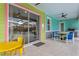 Outdoor patio with seating, adjacent to a refreshing pool at 6032 Broad Oak Dr, Davenport, FL 33837