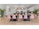 Large dining area with seating for ten and a view into the kitchen at 6032 Broad Oak Dr, Davenport, FL 33837