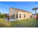 House's backyard with patio and pergola at 2570 Amaya Ter, Lake Mary, FL 32746
