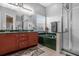 Primary bathroom with a large soaking tub and double vanity at 2570 Amaya Ter, Lake Mary, FL 32746