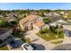 Aerial view of two-story house with driveway and landscaping at 2570 Amaya Ter, Lake Mary, FL 32746