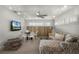 Comfortable sitting area with sectional sofa and dining table at 421 Lakewood Dr, Winter Park, FL 32789