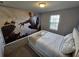 Bedroom with a Spiderman mural and a full-size bed at 8926 Zurich Ln, Kissimmee, FL 34747